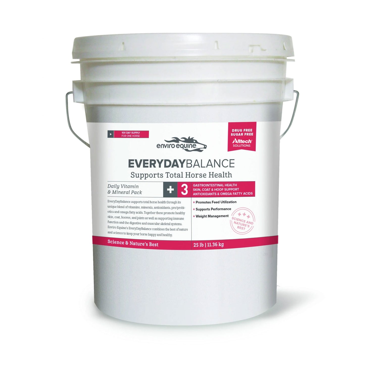 EnviroEquine Everyday Balance for horse health 25lb bucket