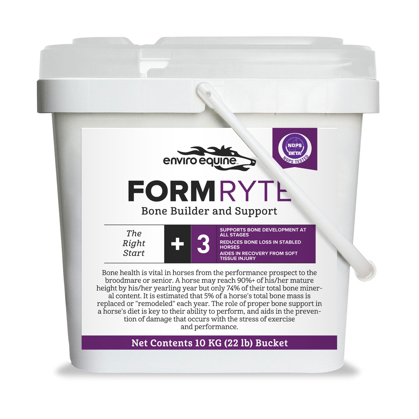 Enviro Equine FormRyte supplement container