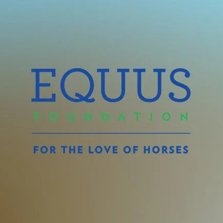 Logo of Equus Foundation with a gradient background